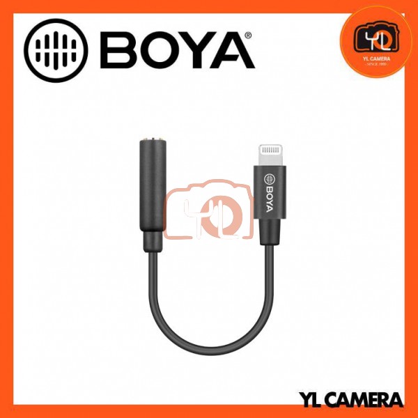 Boya BY-K3 3.5mm TRRS Female to Lightning Adapter Cable