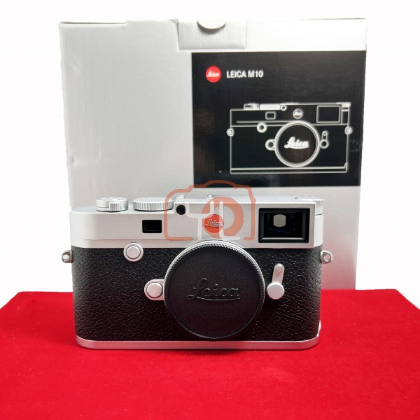 [USED-PJ33] Leica M10 Body (Silver) 20001, 90% Like New Condition (S/N:5196878)